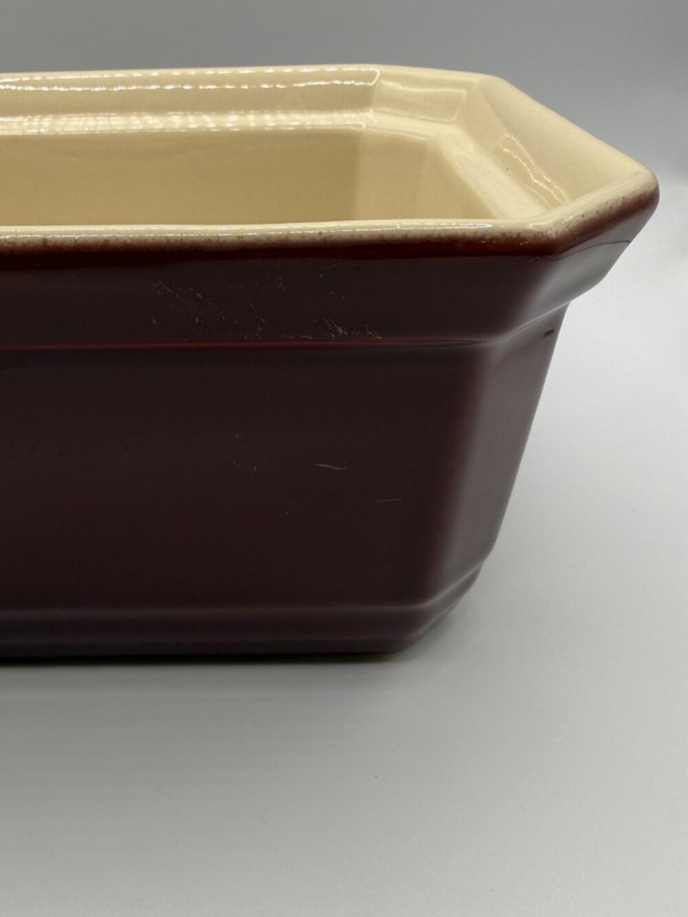VTG Emile Henry Burgundy Red Small Terrine Baking Dish - Picture 8 of 11